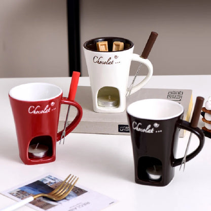 Aromatic Moment: Ceramic Mug for Fondue and Coffee (130 ml)