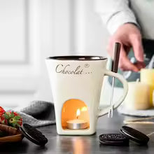 Aromatic Moment: Ceramic Mug for Fondue and Coffee (130 ml)