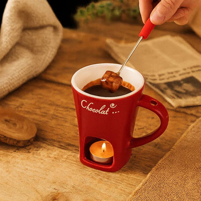 Aromatic Moment: Ceramic Mug for Fondue and Coffee (130 ml)